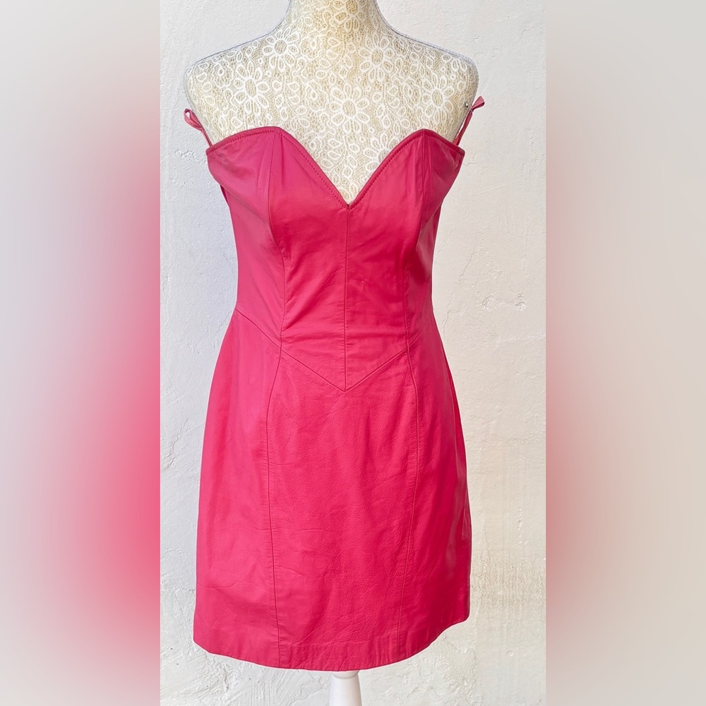 Elegant Pink Strapless Dress